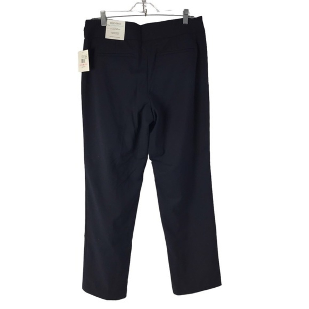 Ellen Tracy Modern Straight Pants Size 10 , Navy